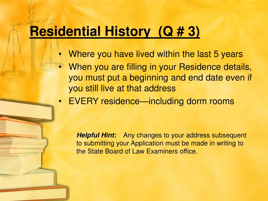 residential history q 3