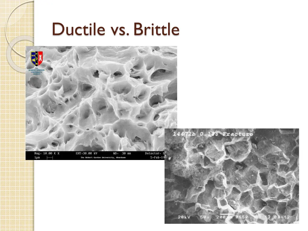 ductile vs brittle