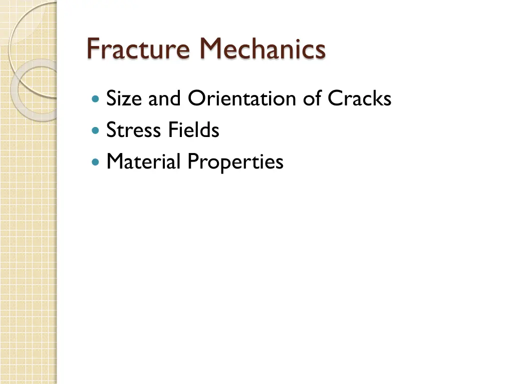 fracture mechanics