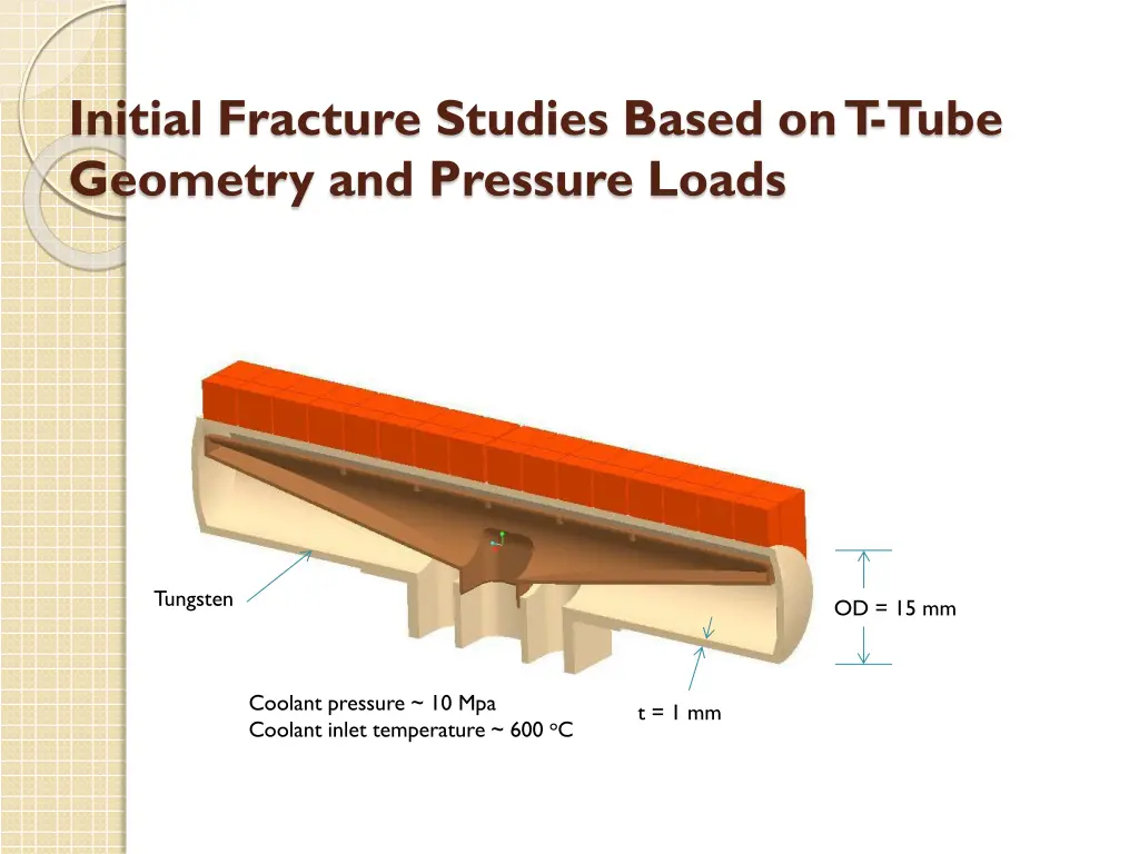 initial fracture studies based on t tube geometry