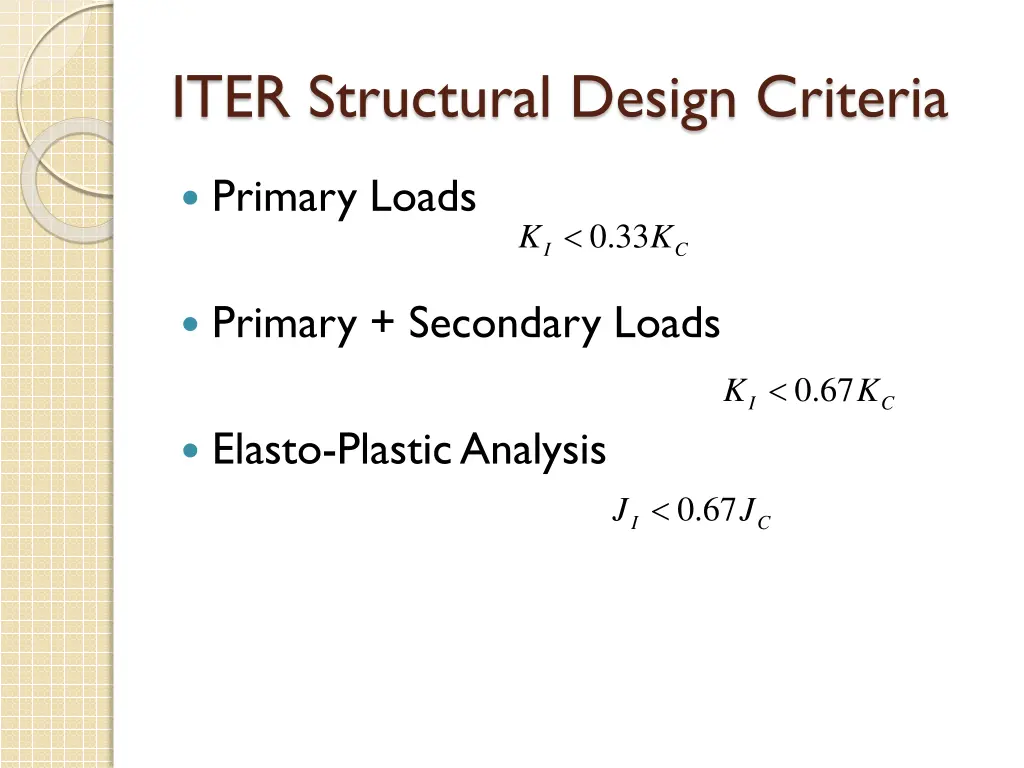 iter structural design criteria