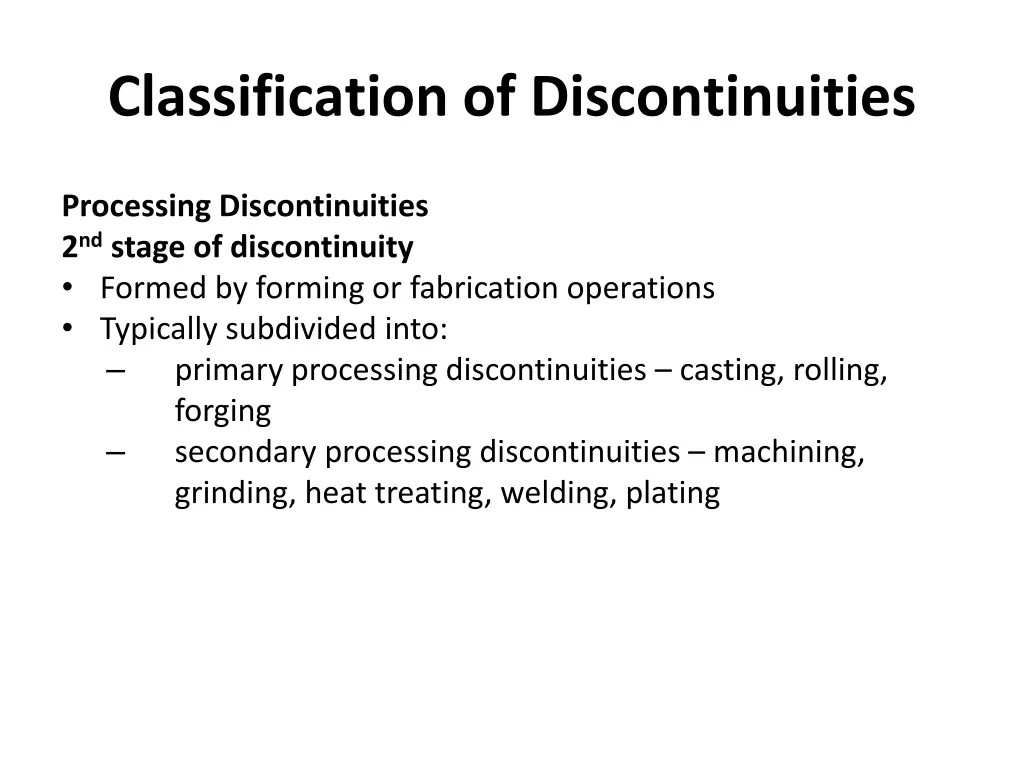 classification of discontinuities 11