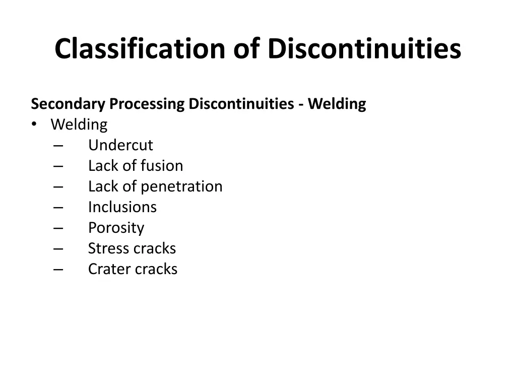 classification of discontinuities 18