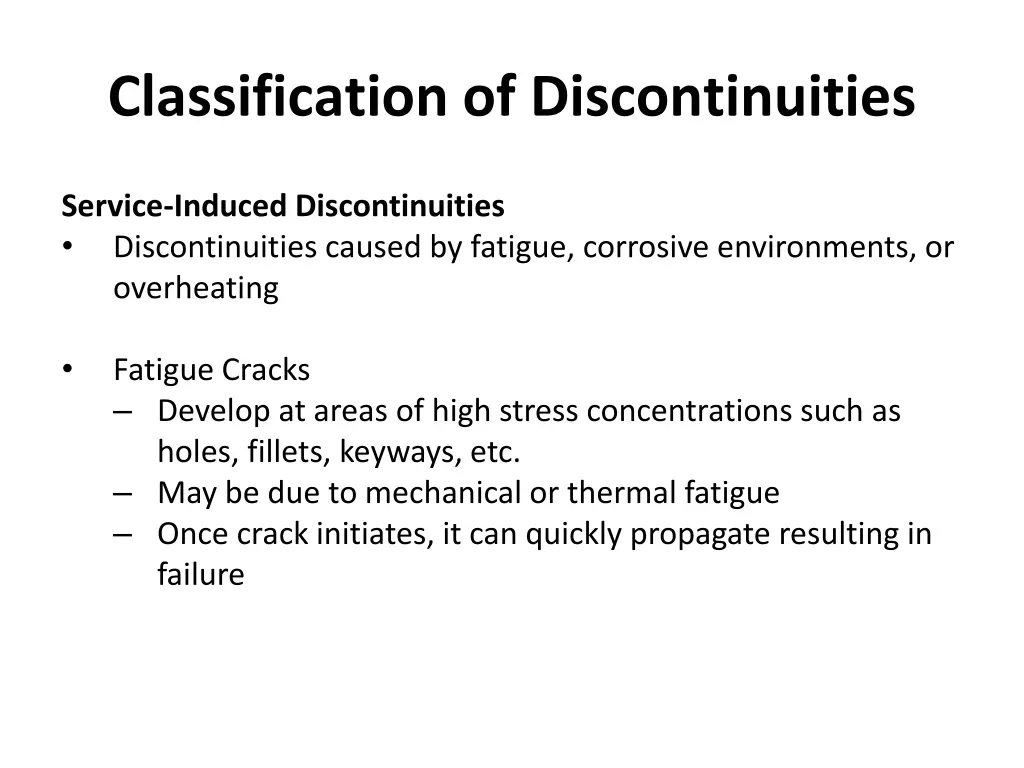 classification of discontinuities 22