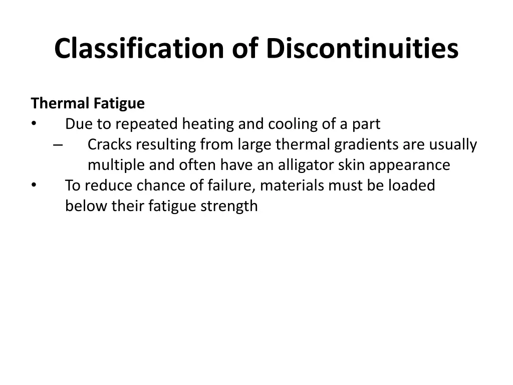 classification of discontinuities 25