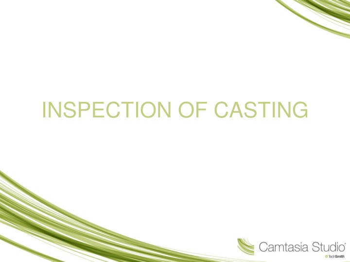 inspection of casting