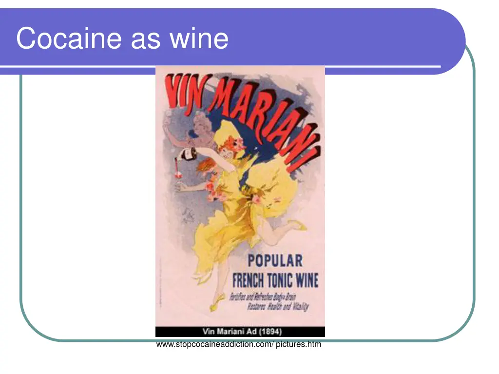 cocaine as wine