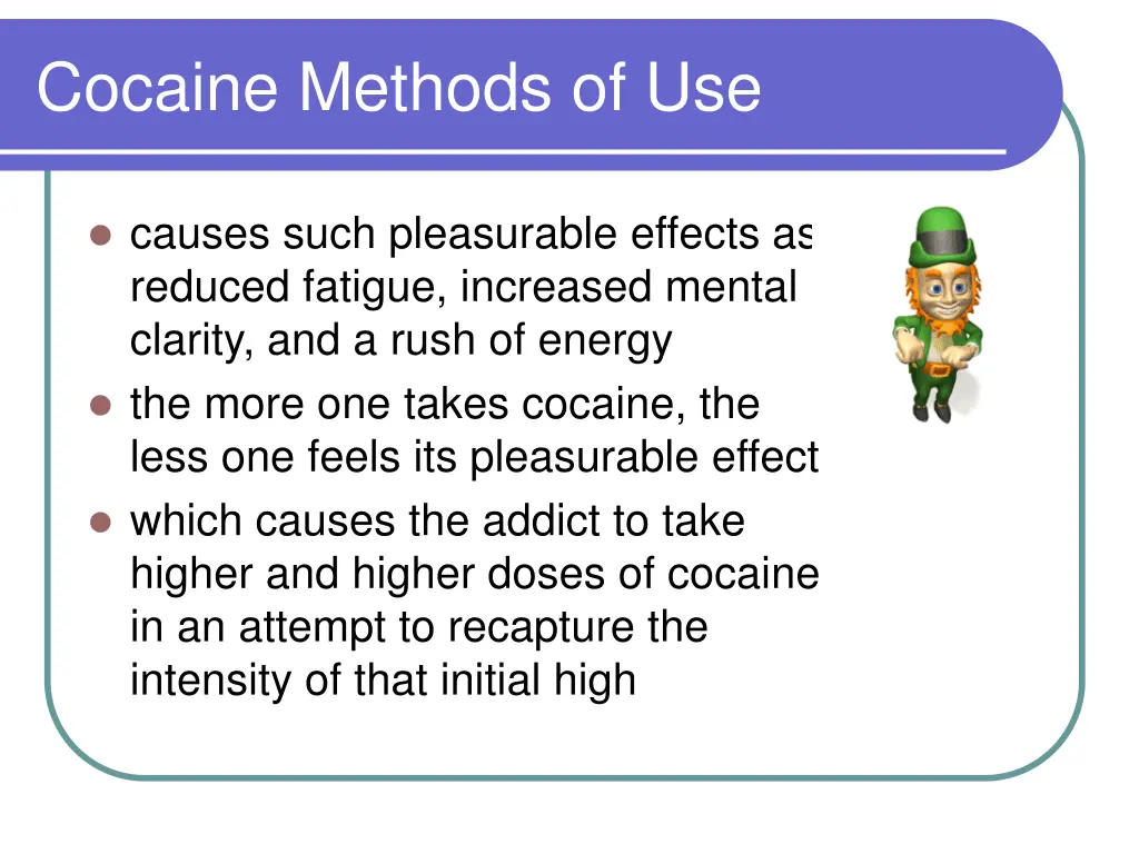 cocaine methods of use