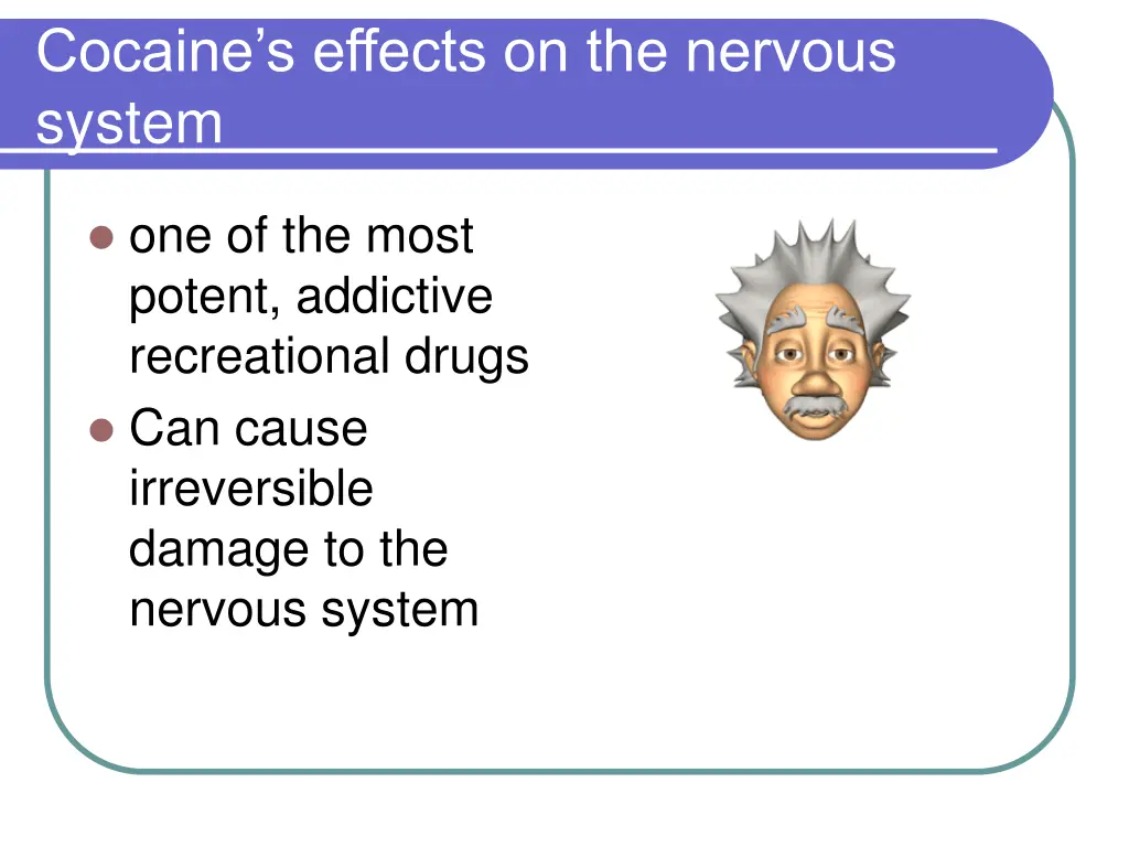 cocaine s effects on the nervous system