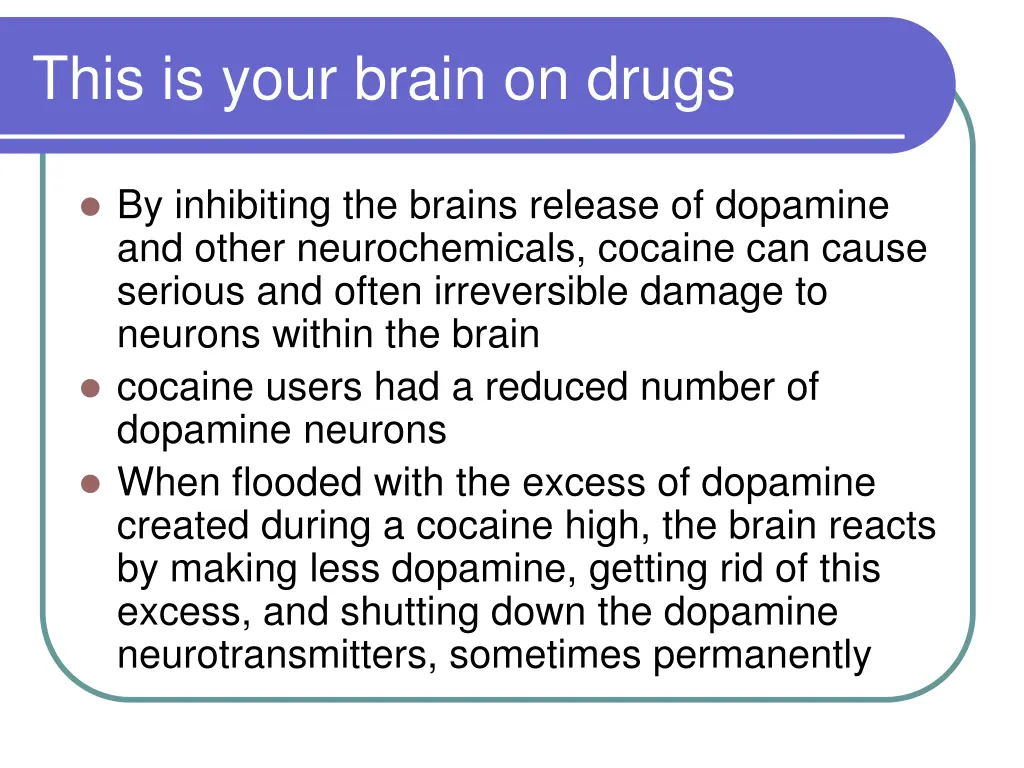 this is your brain on drugs