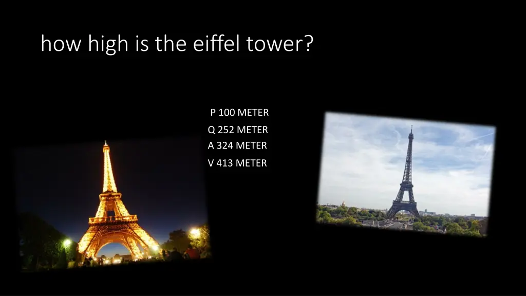 how high is the eiffel tower