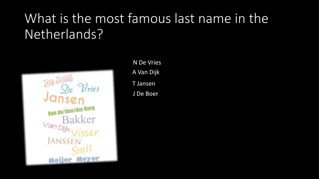 what is the most famous last name