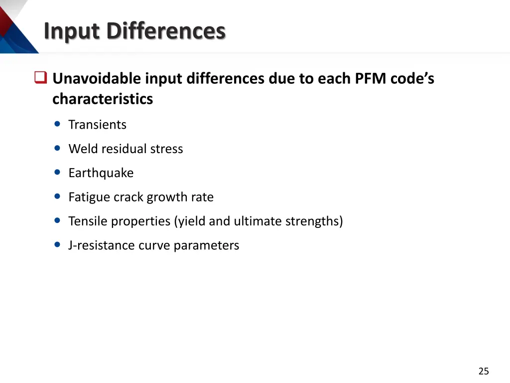 input differences 1