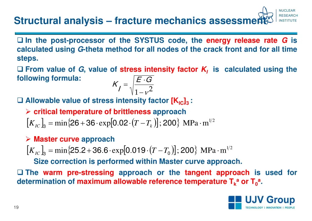 structural analysis fracture mechanics assessment