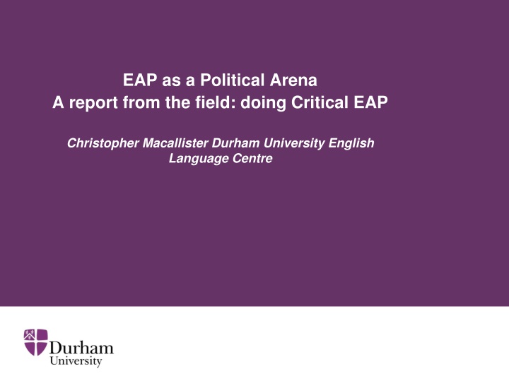 eap as a political arena a report from the field