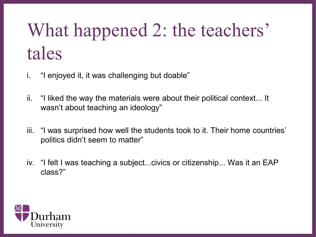 what happened 2 the teachers tales