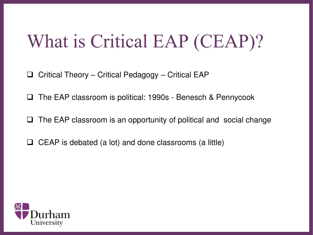 what is critical eap ceap