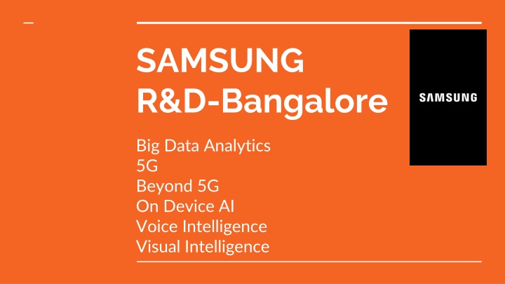 samsung r d bangalore