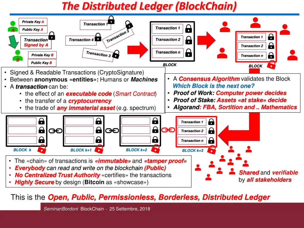 the distributed ledger blockchain