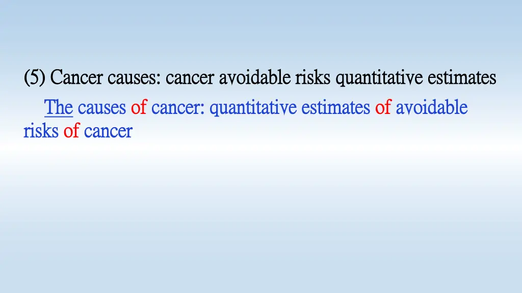 5 cancer causes cancer avoidable risks 5 cancer