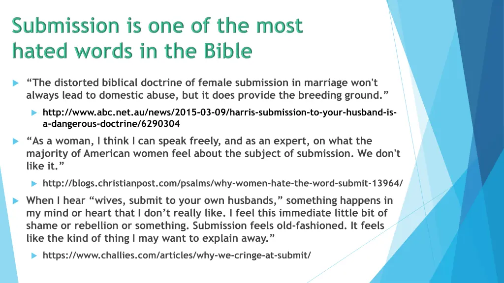 the distorted biblical doctrine of female