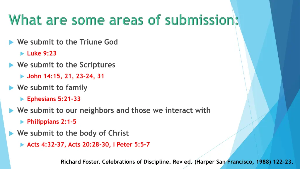 we submit to the triune god