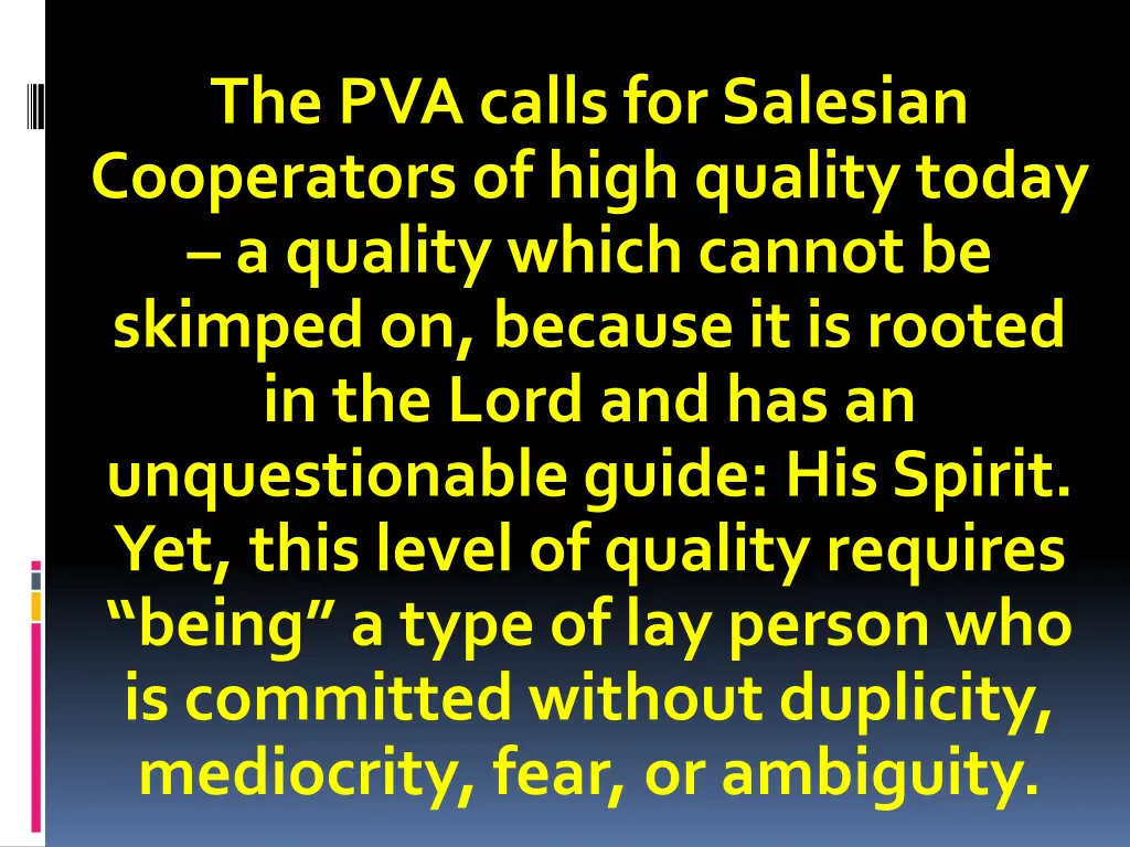 the pva calls for salesian cooperators of high