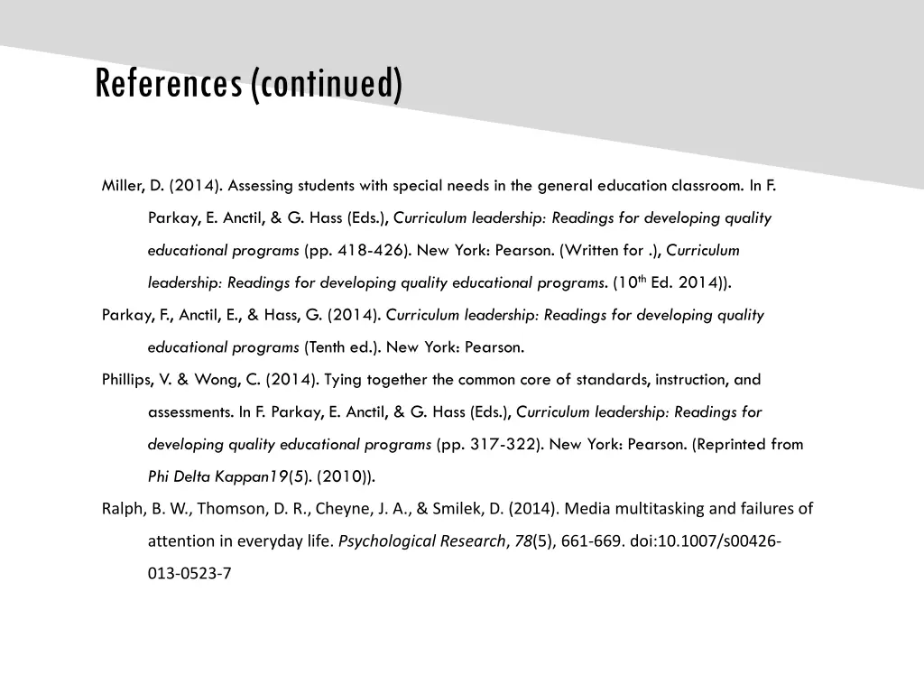 references continued 1