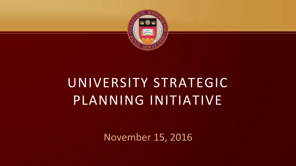 university strategic planning initiative