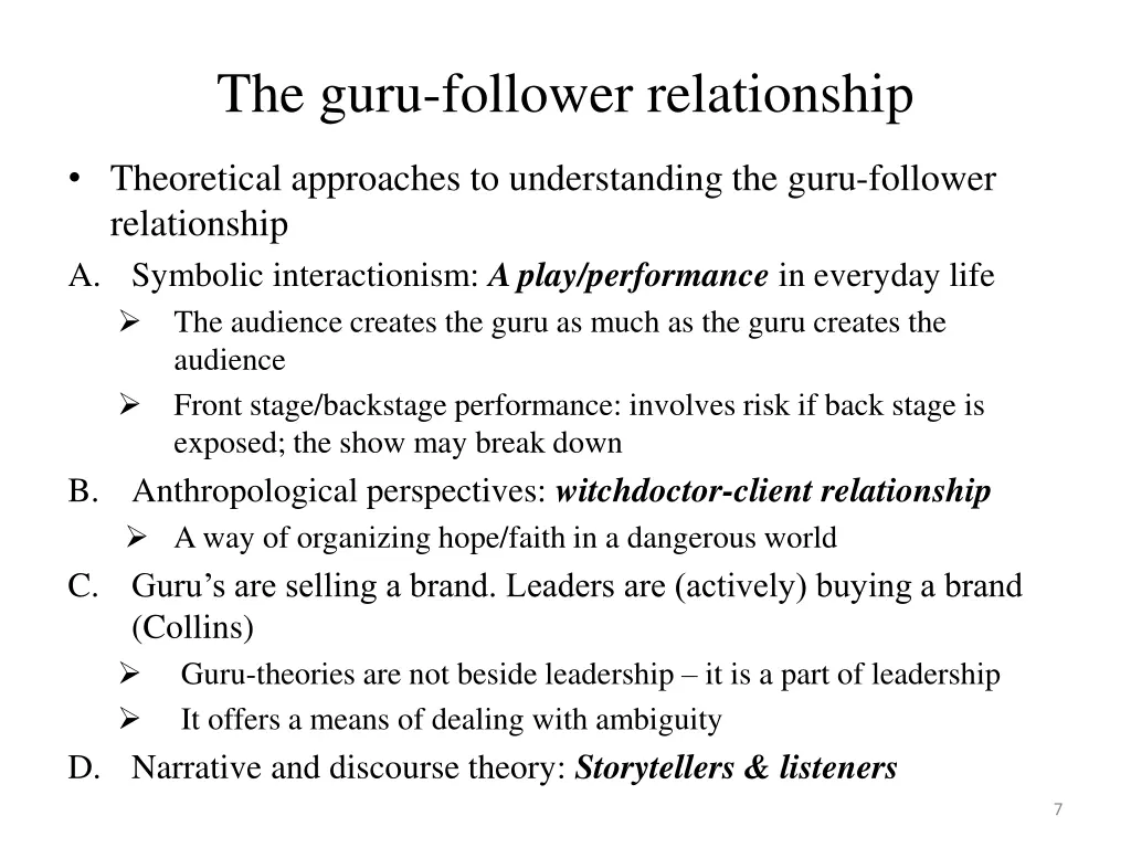 the guru follower relationship