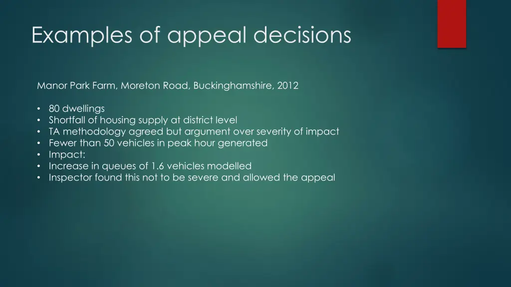 examples of appeal decisions 3