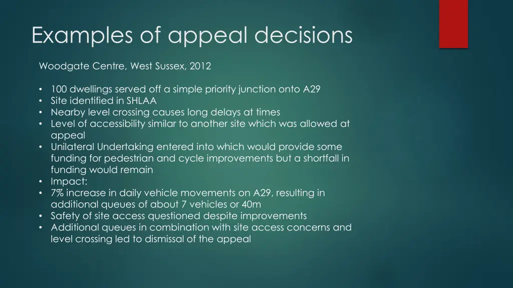 examples of appeal decisions