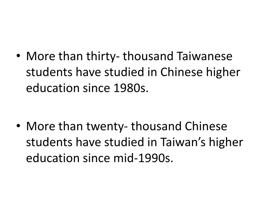 more than thirty thousand taiwanese students have