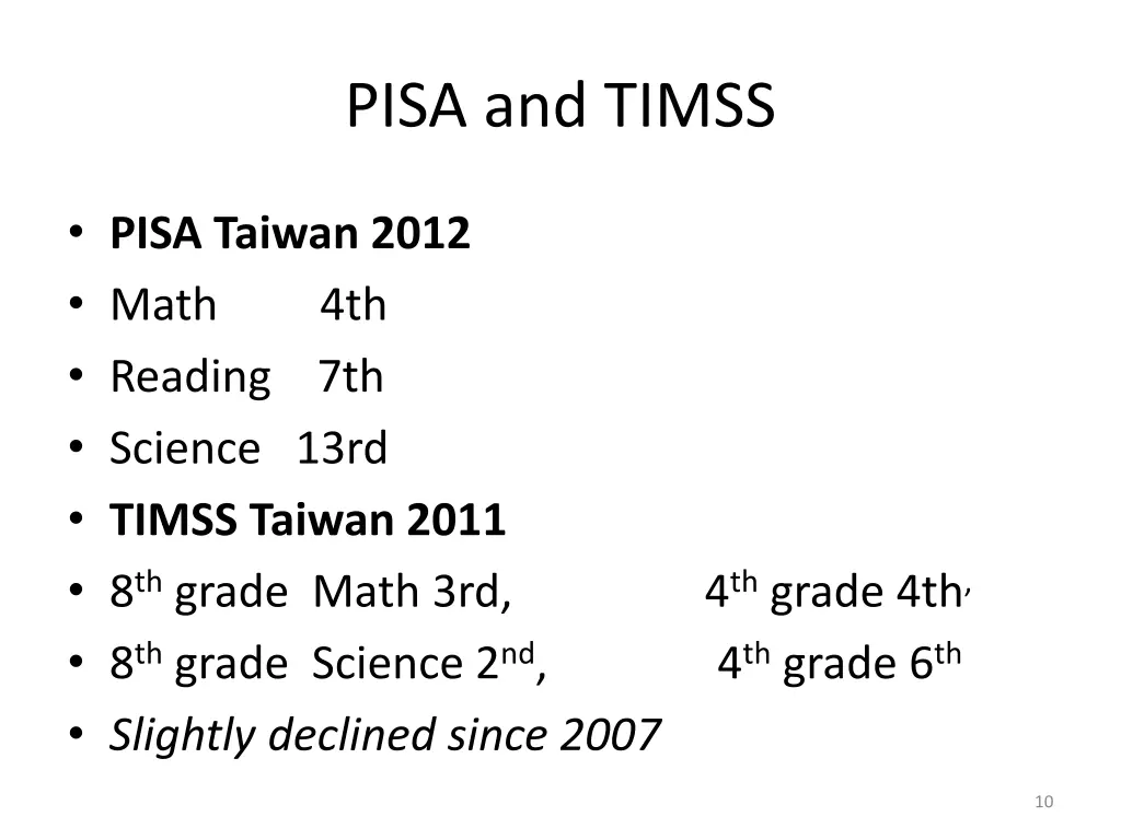 pisa and timss