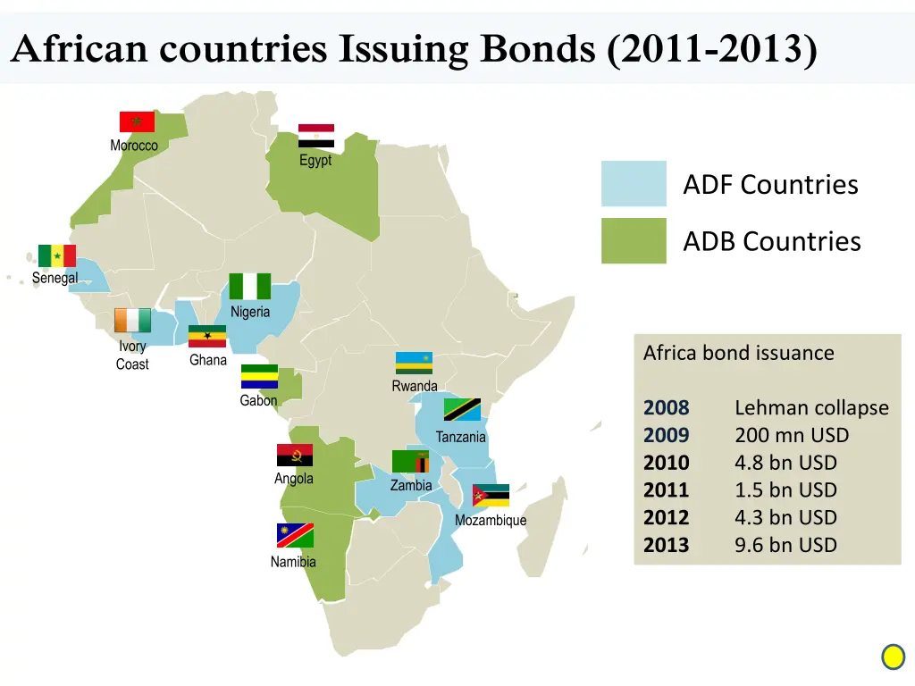 african countries issuing bonds 2011 2013