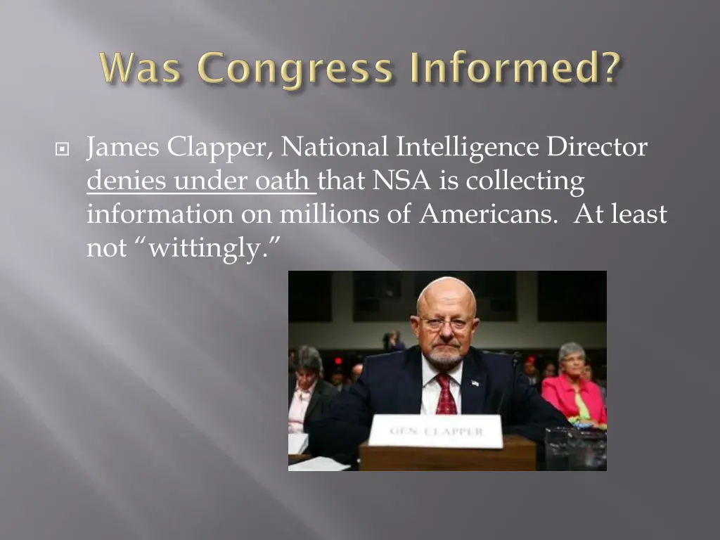 james clapper national intelligence director