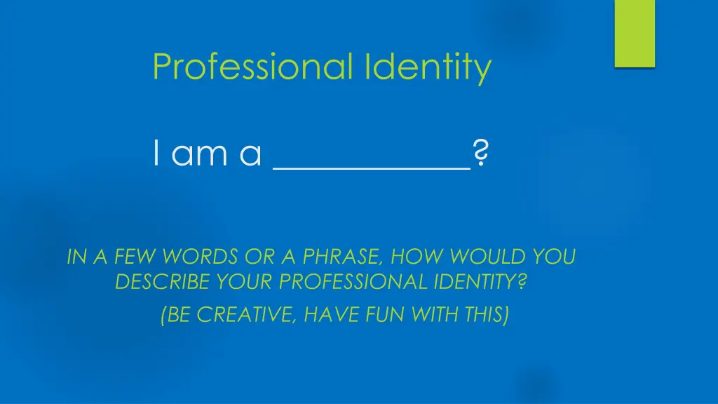 professional identity