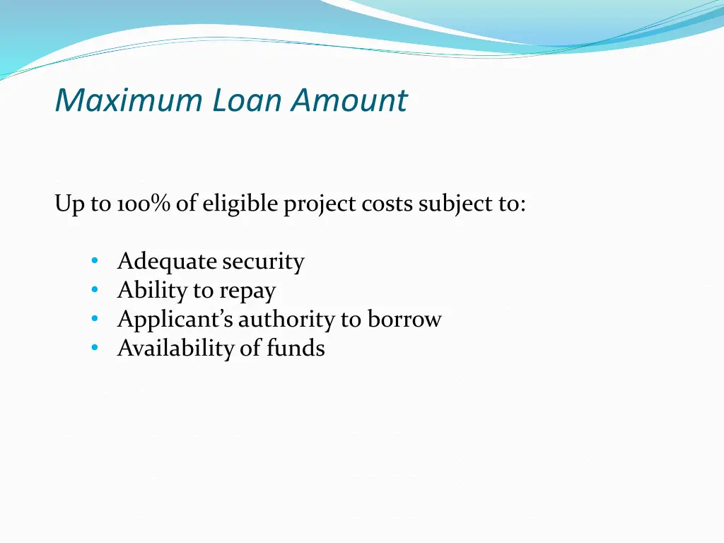 maximum loan amount