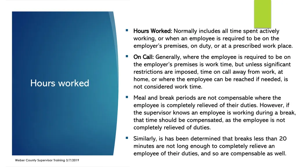 hours worked hours worked normally includes