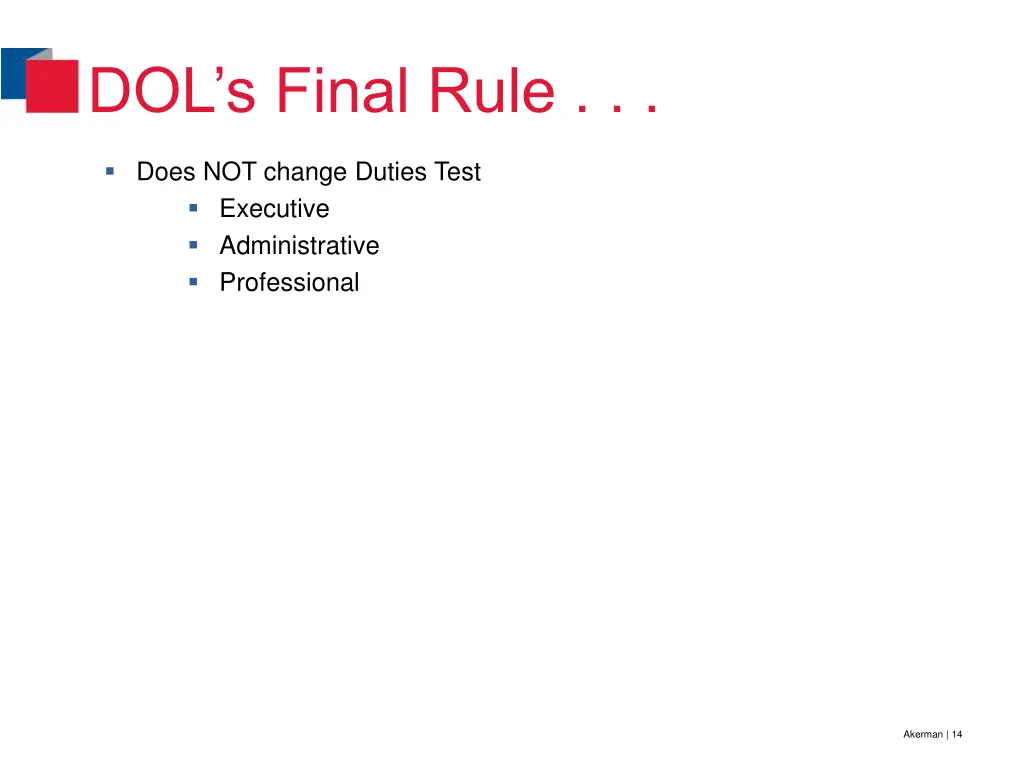 dol s final rule