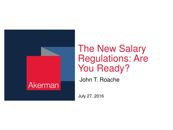 the new salary regulations are you ready john