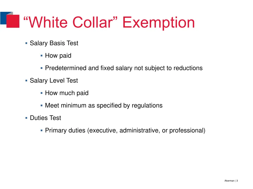 white collar exemption