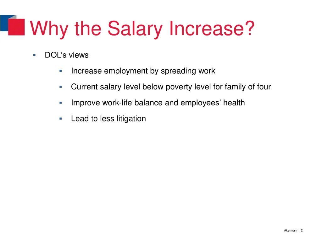 why the salary increase 1