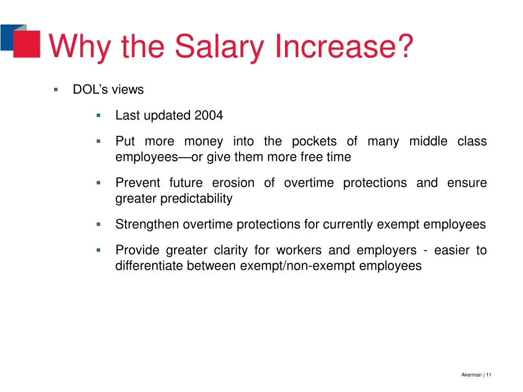 why the salary increase