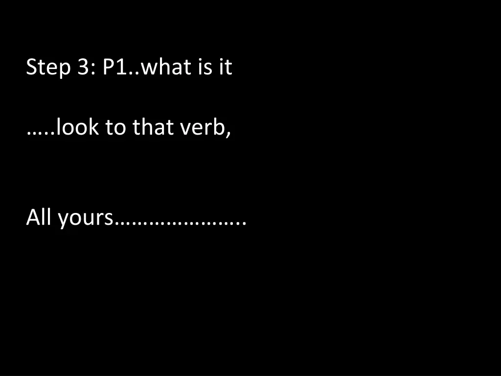 step 3 p1 what is it