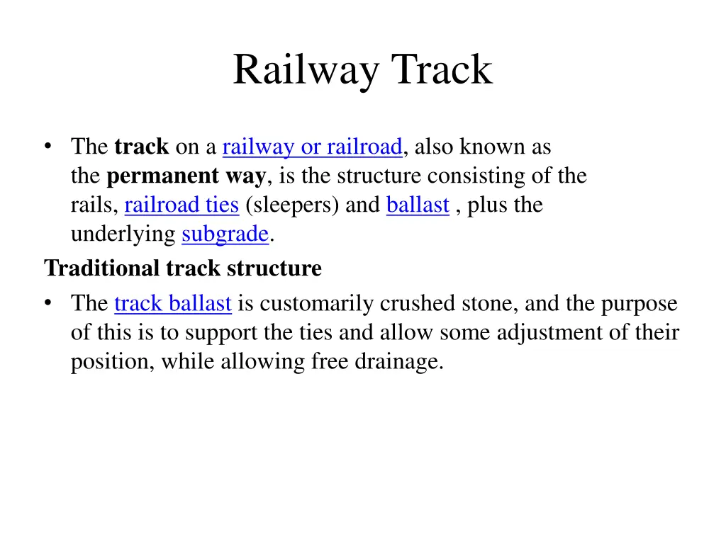 railway track