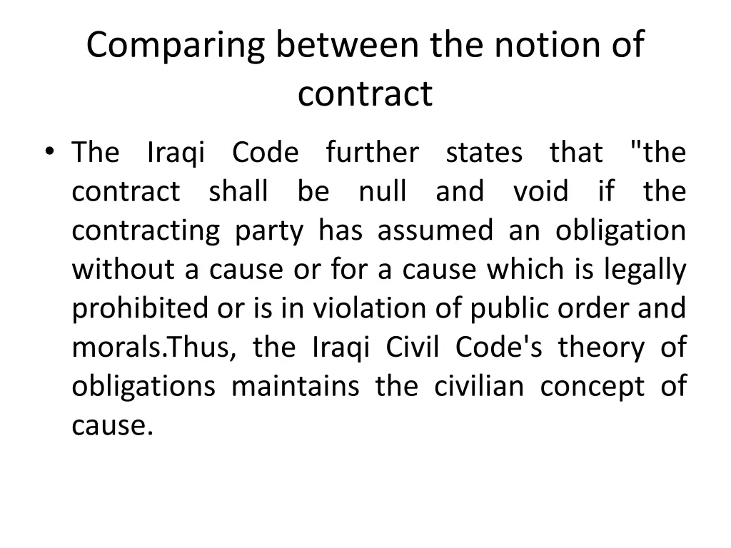 comparing between the notion of contract 2