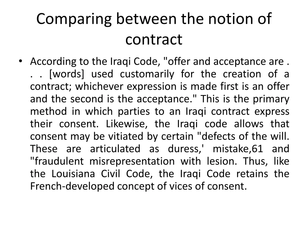 comparing between the notion of contract 3