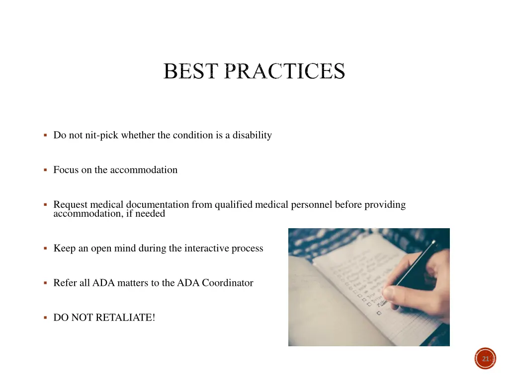 best practices