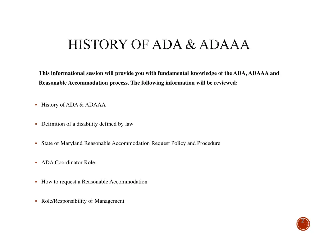 history of ada adaaa